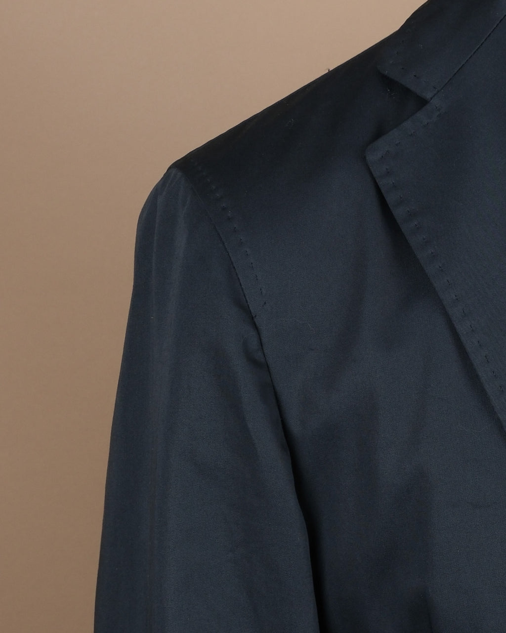 Navy Cotton Unconstructed Sports Jacket