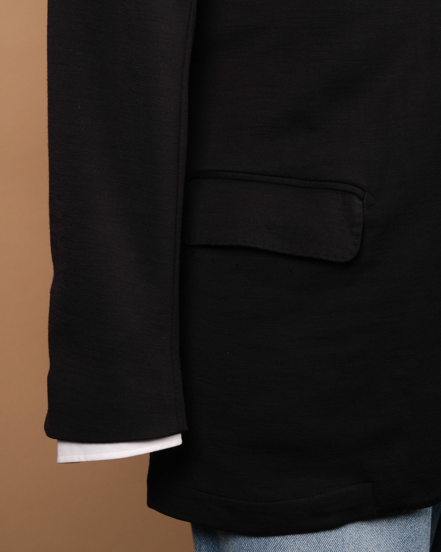 Navy Reda Wool Jersey Teba Jacket