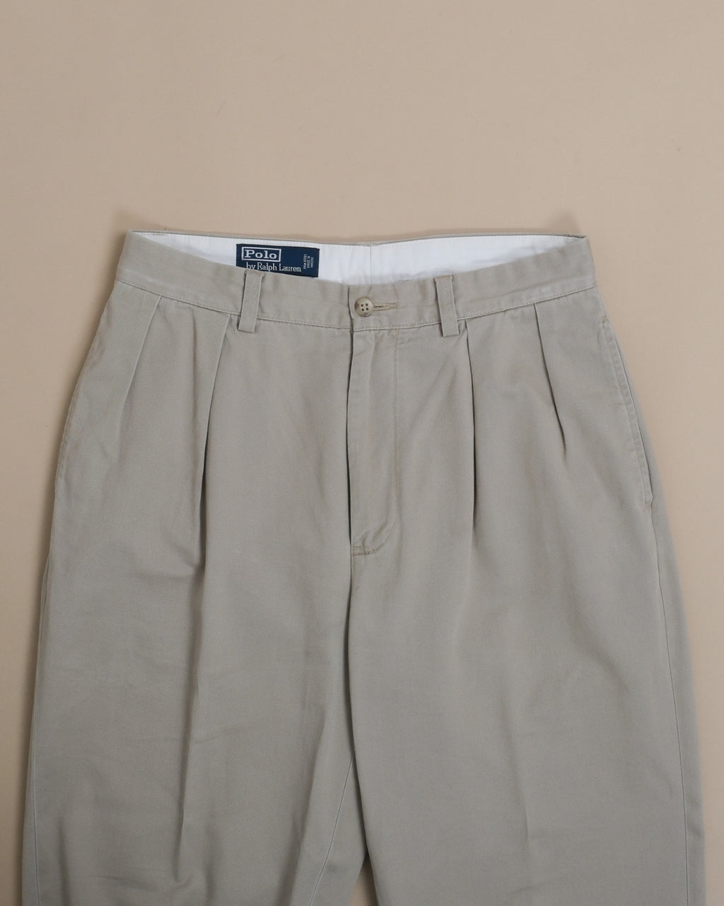 Beige Cotton Twill "Andrew Pants"