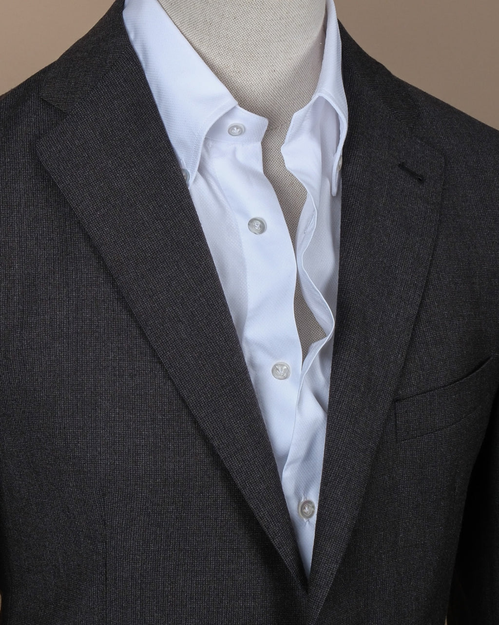 Brown/Grey Mini Check Virgin Wool Sports Jacket