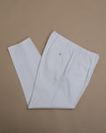 White Cotton Twill Trousers