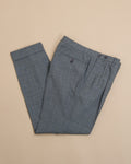 Grey High Twist Virgin Wool Trousers