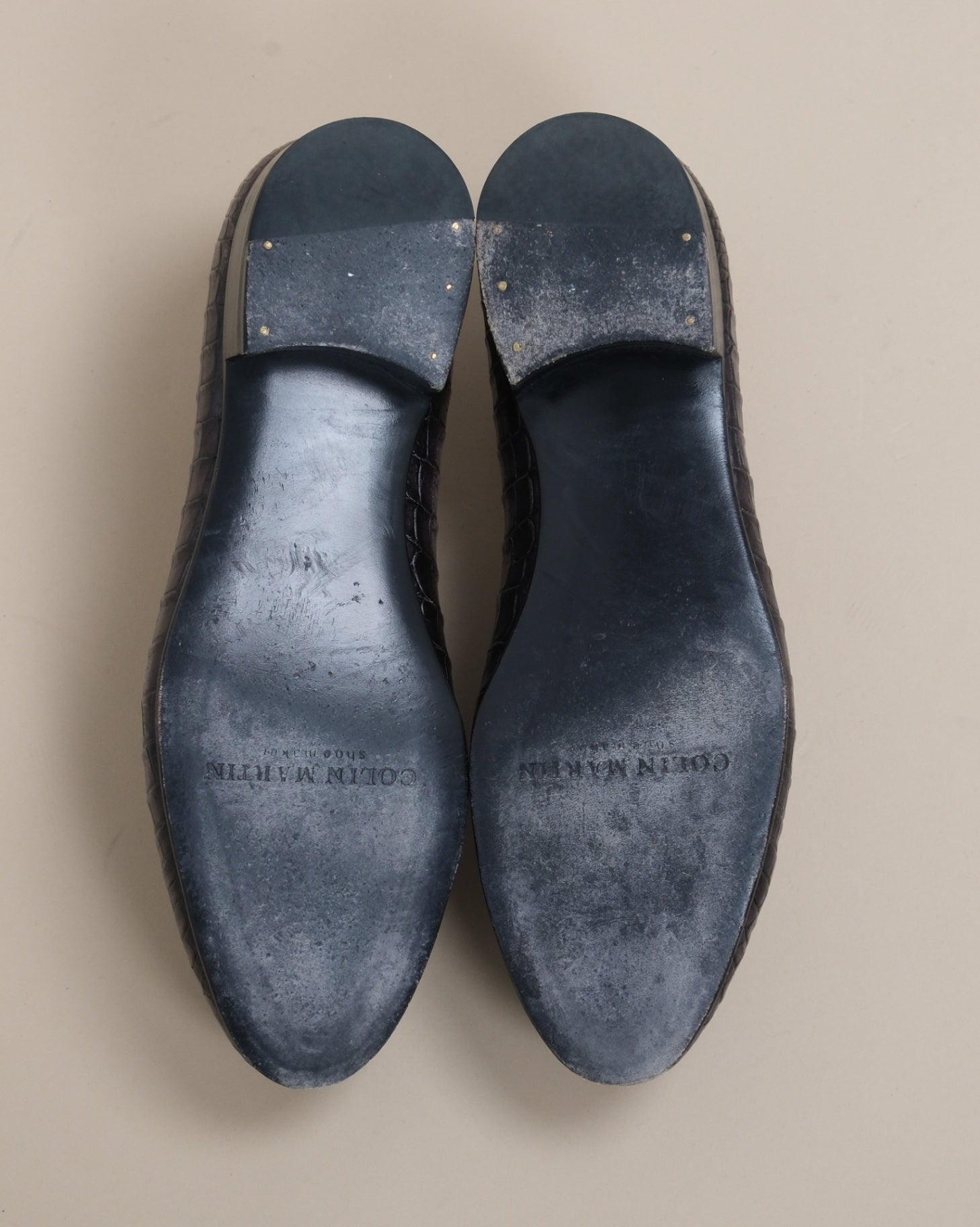Dark Brown Crocodile Penny Loafers