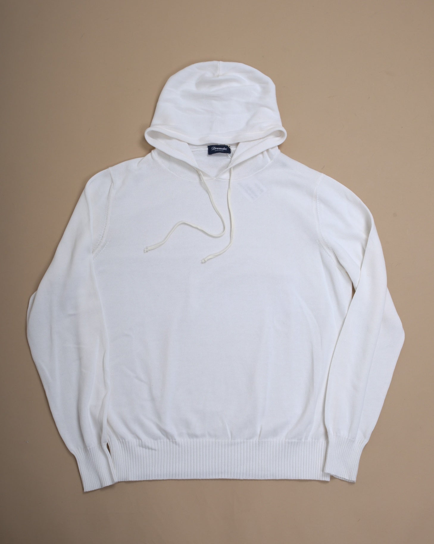 Cream Light Weight Cotton Hoodie