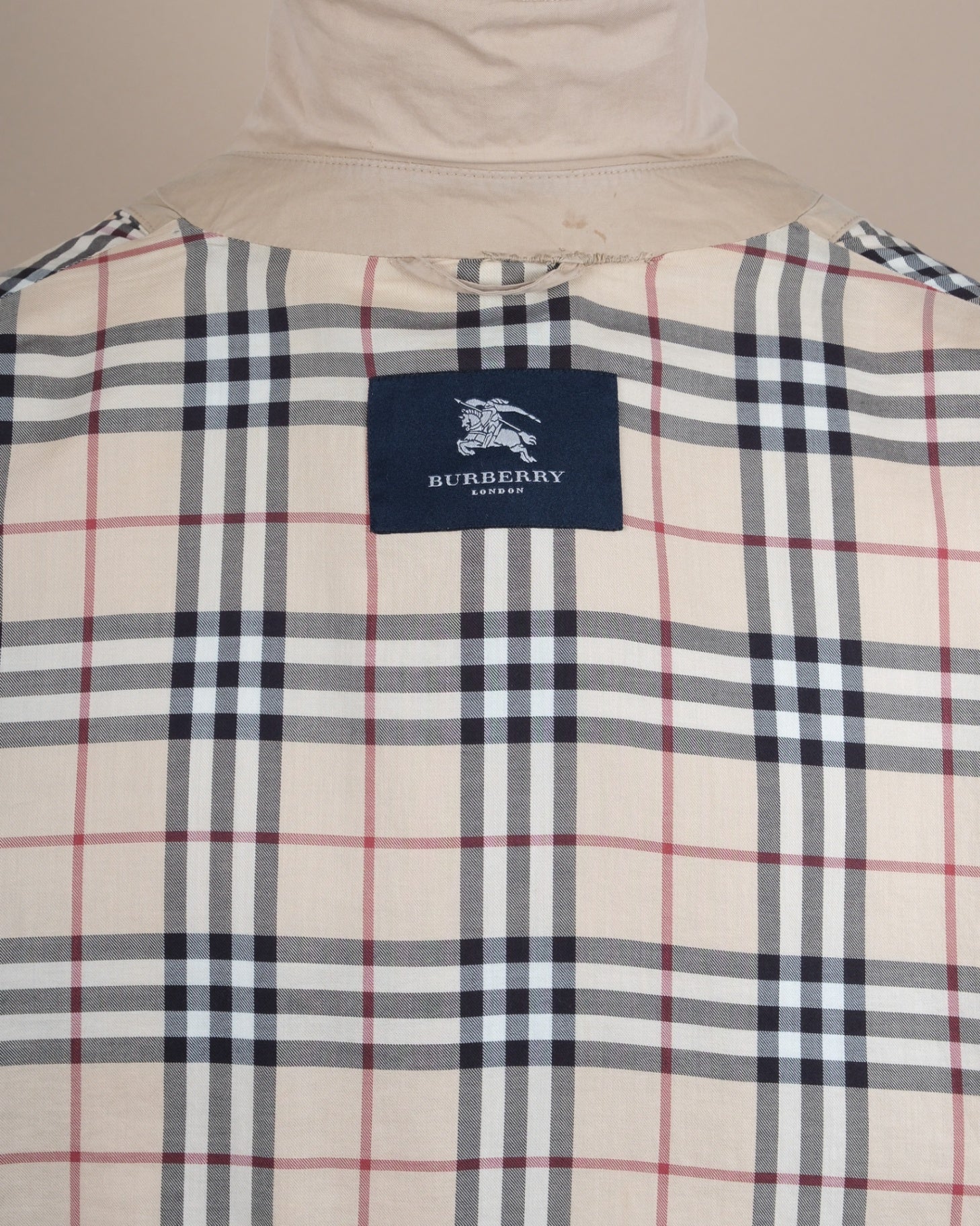 Beige Cotton Carcoat