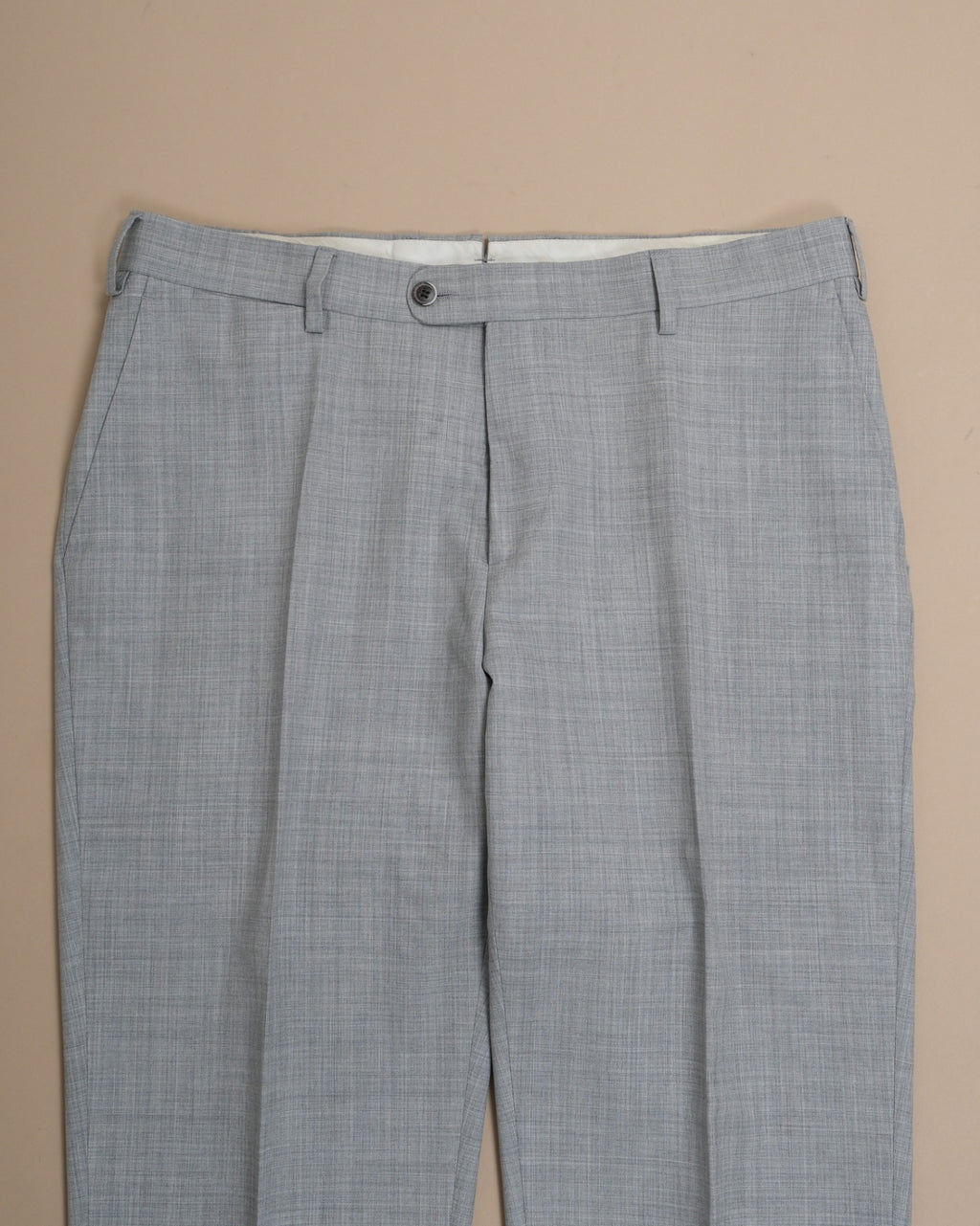 Light Grey Super 120's Wool Trousers