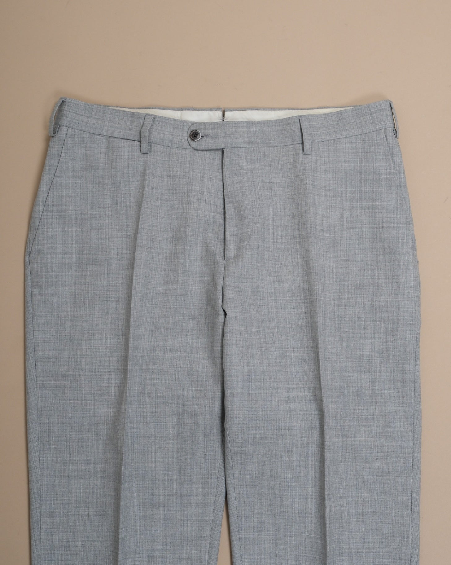 Light Grey Super 120's Wool Trousers