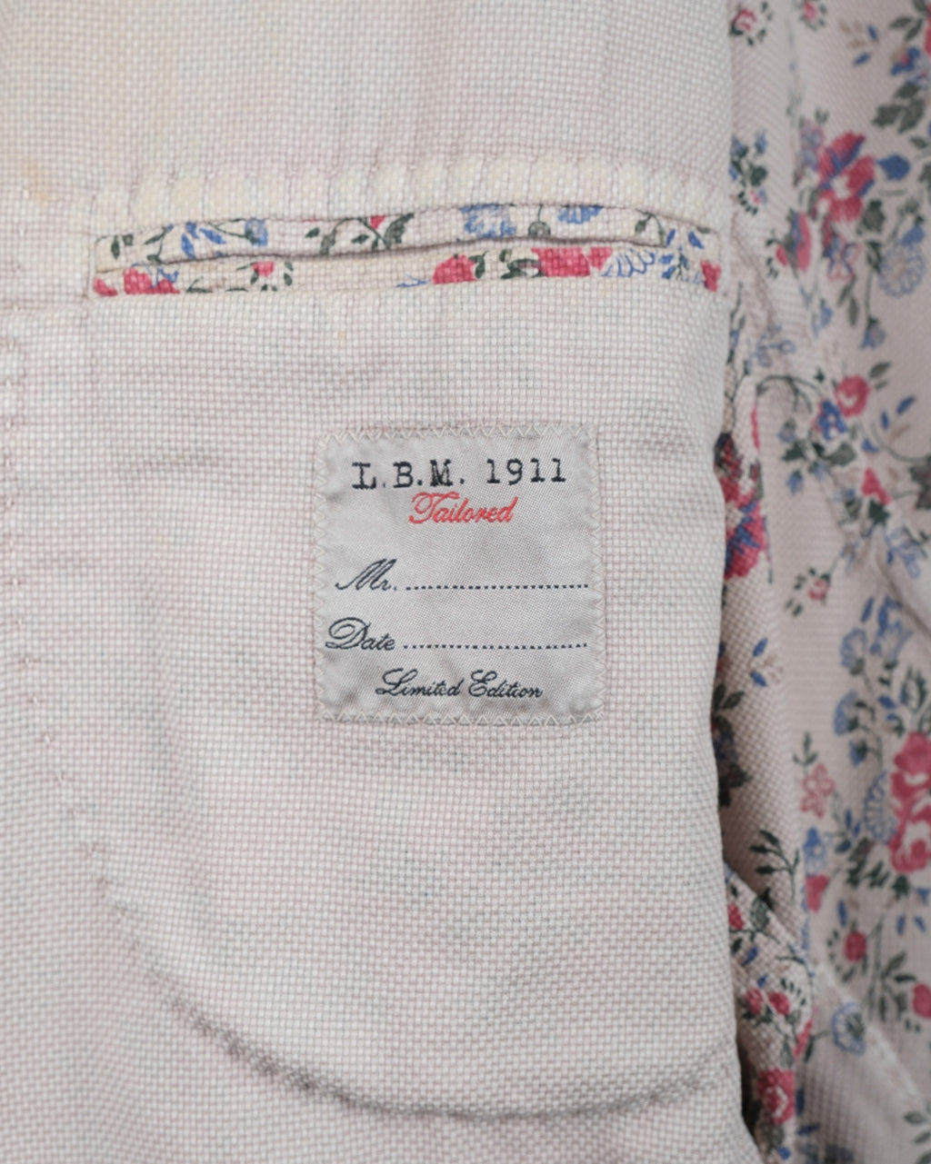 Beige Hopsack Cotton Sports Jacket
