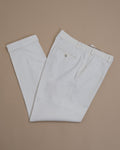 Off-White Worsted Twill Cotton Trousers