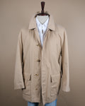 Beige Cotton Carcoat