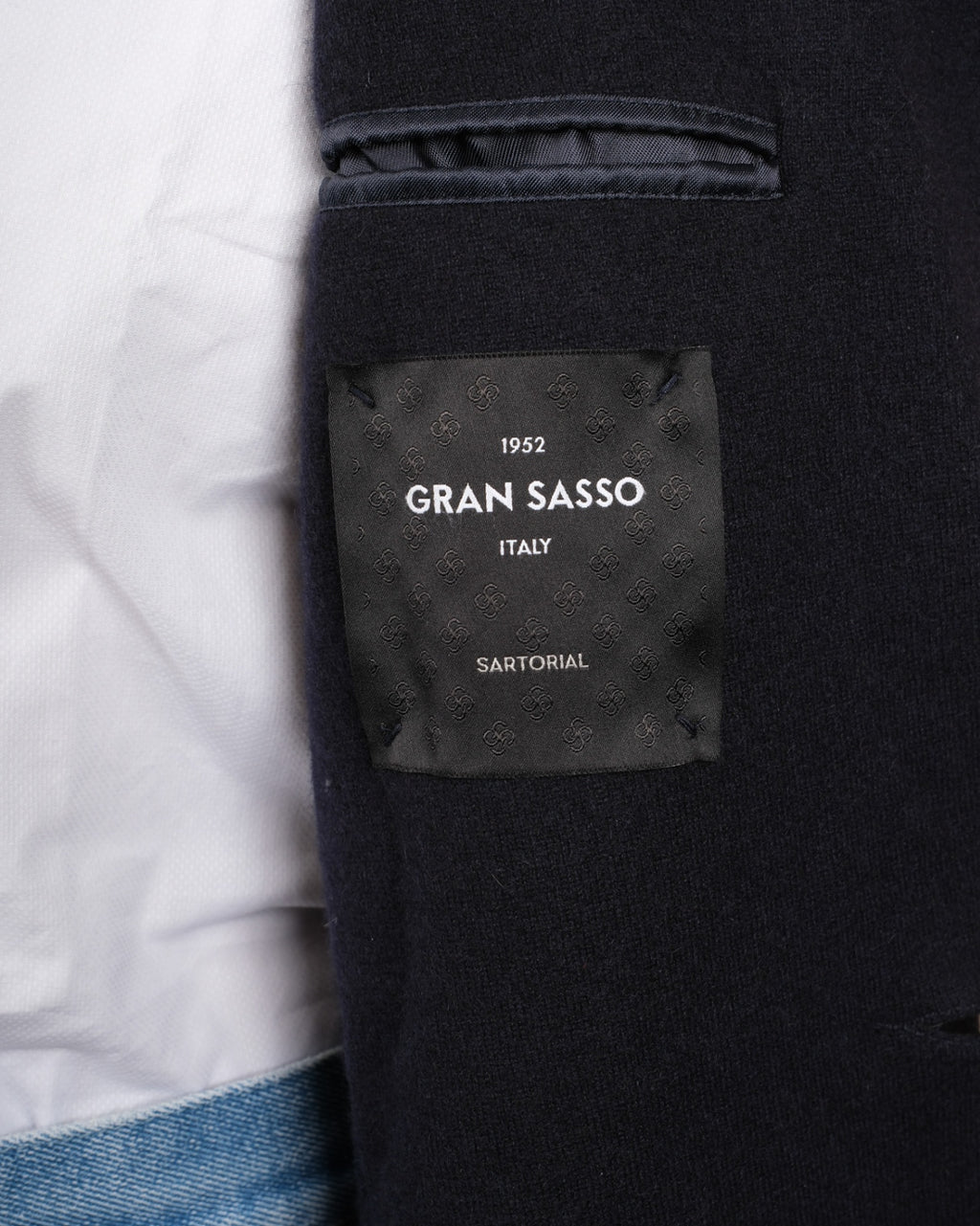 Navy Unlined Cashmere Knitted Sports Jacket