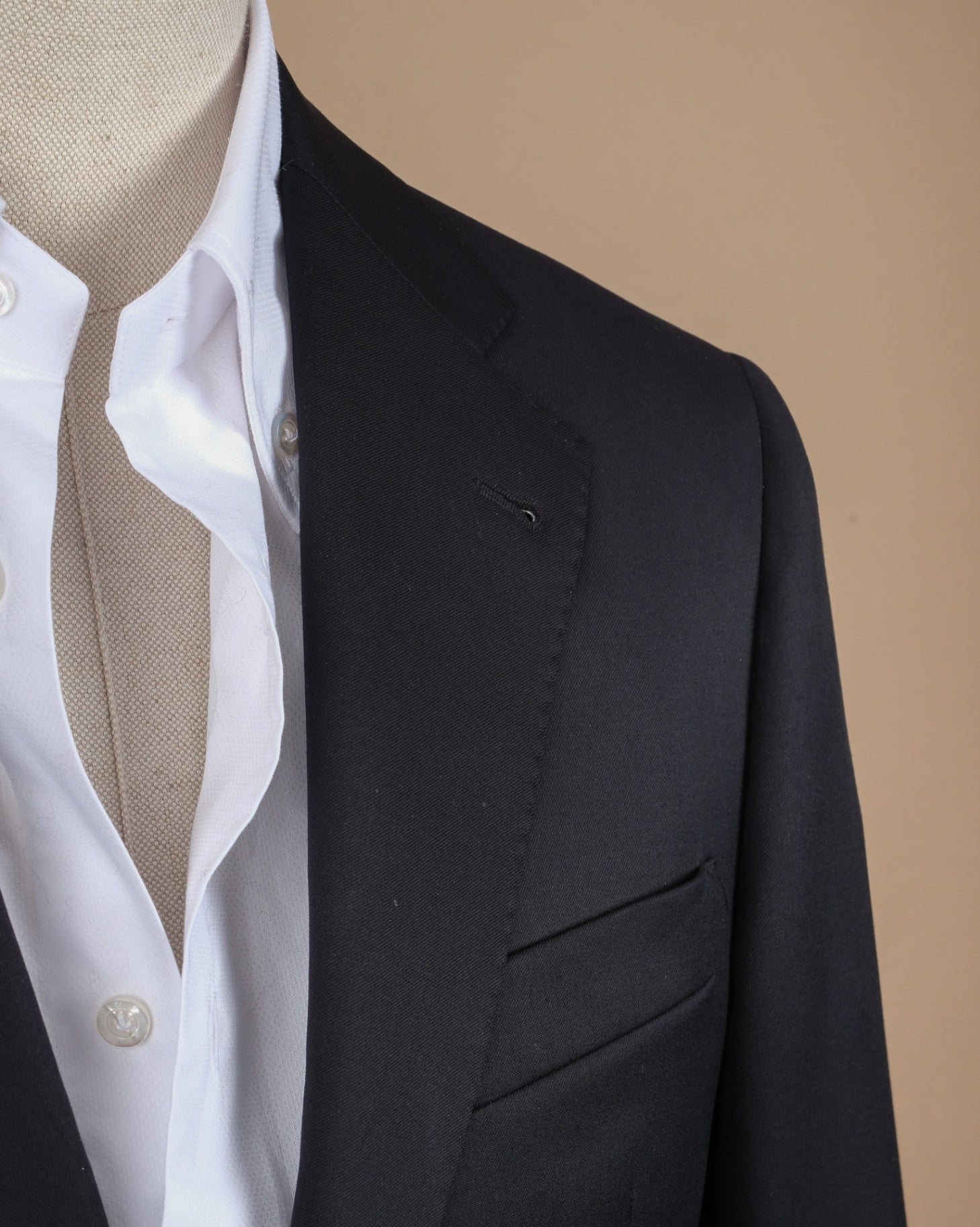Navy Reda Super 100's Virgin Wool Blazer