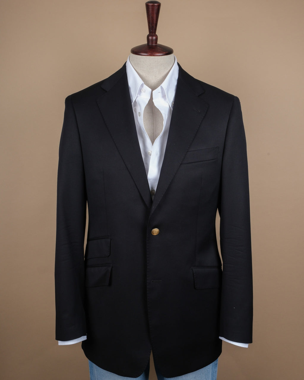 Navy Reda Super 100's Virgin Wool Blazer