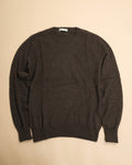 Brown Cashmere Crewneck Sweater