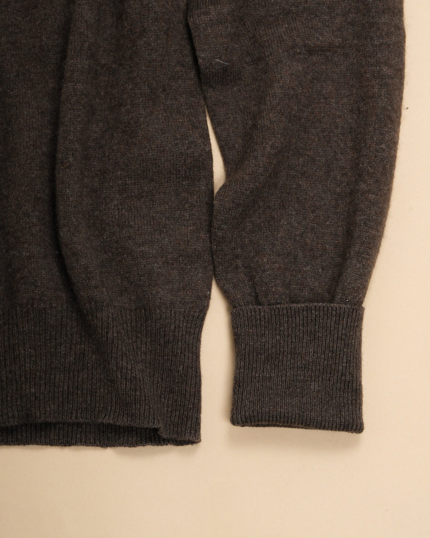 Brown Cashmere Crewneck Sweater