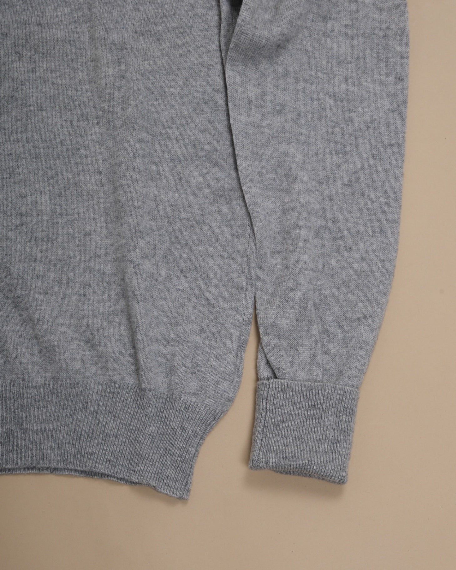 Light Grey Cashmere Crewneck Sweater