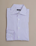 Purple Bengal Striped Cotton & Silk Shirt