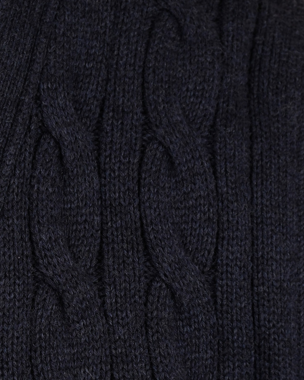 Navy Cable Knitted Sleeveless Cardigan