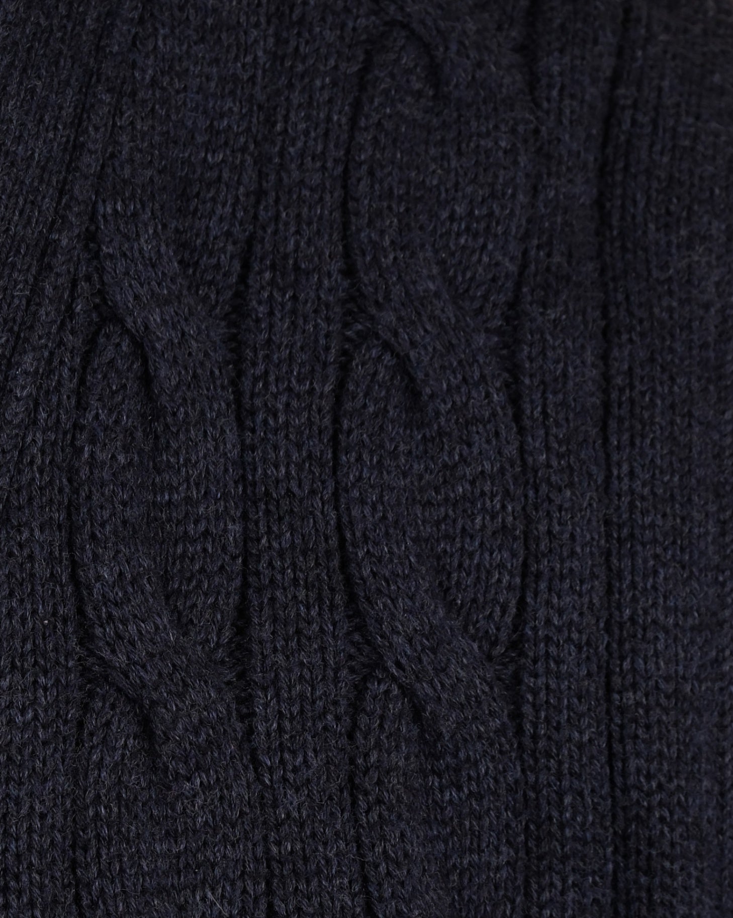 Navy Cable Knitted Sleeveless Cardigan