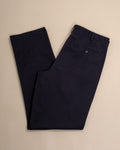 Dark Navy High-Rise Cotton Chinos