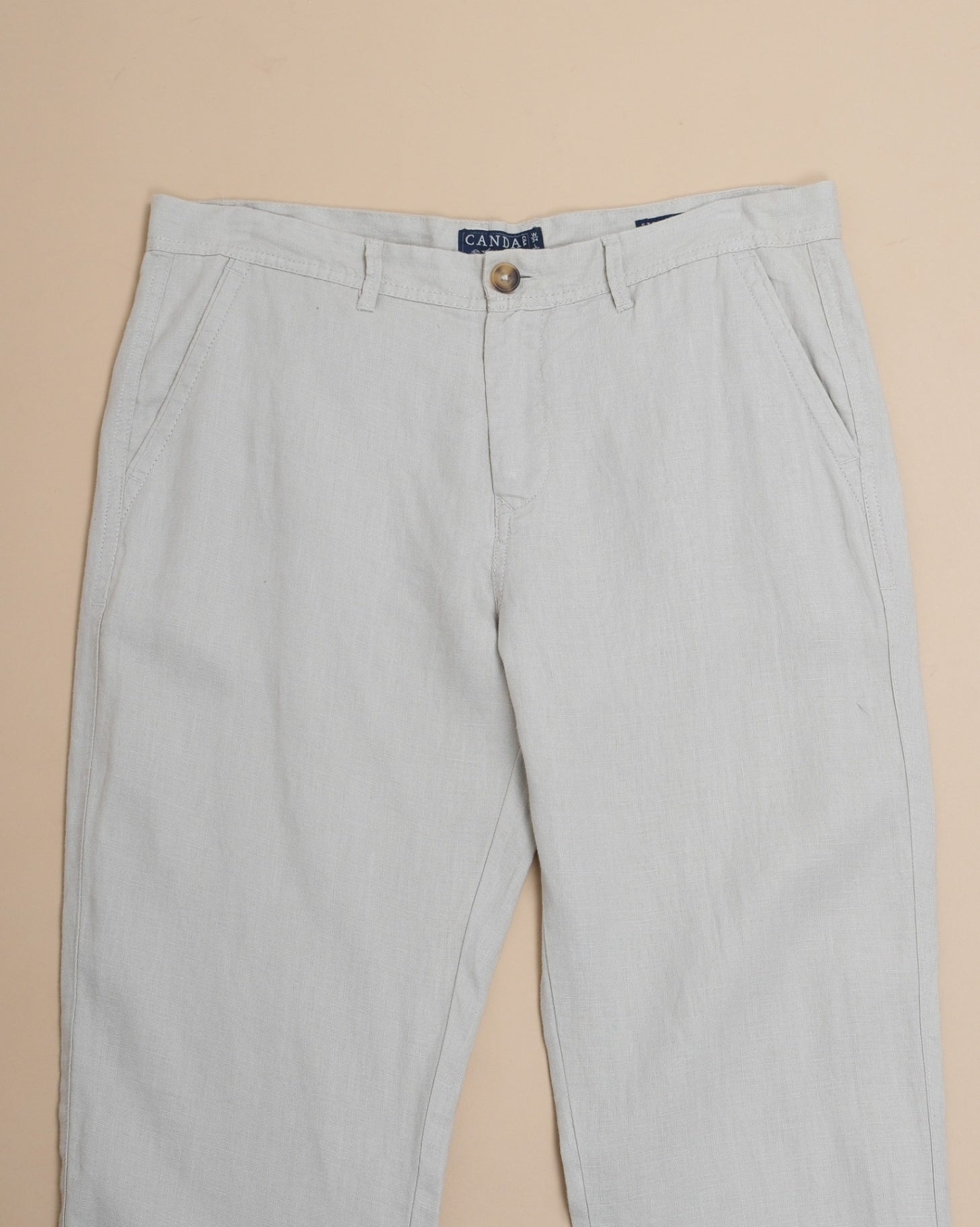 Light Beige Linen Trousers