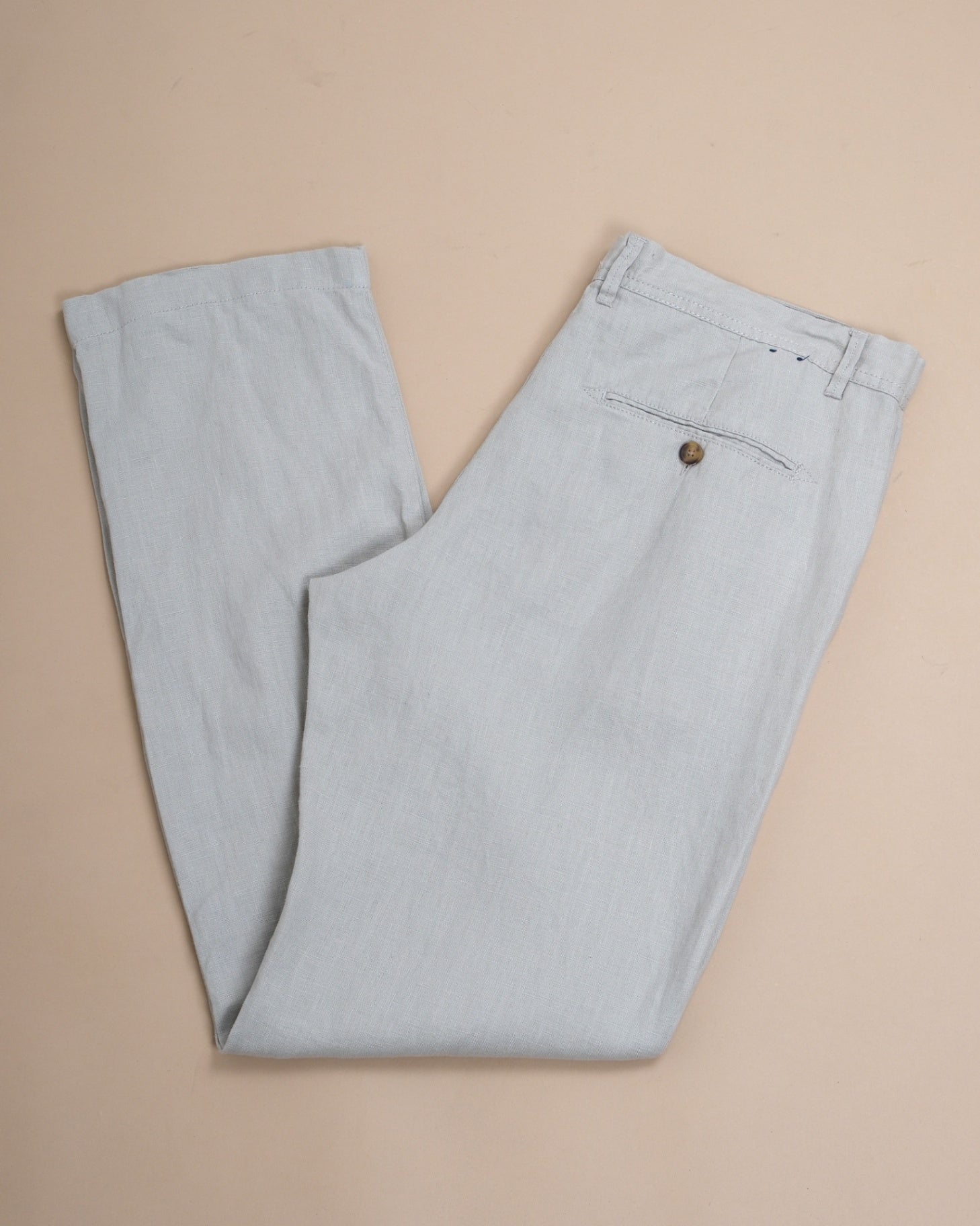Light Beige Linen Trousers