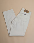 Light Beige Cotton Twill Trousers