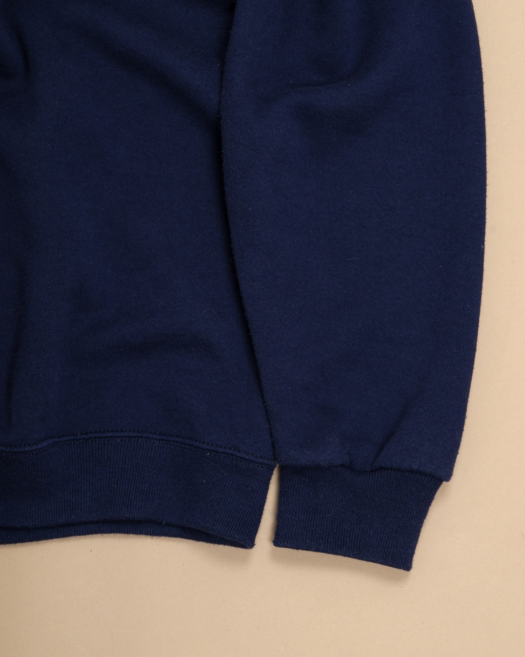 Navy Blue Embroidered Cotton Sweater
