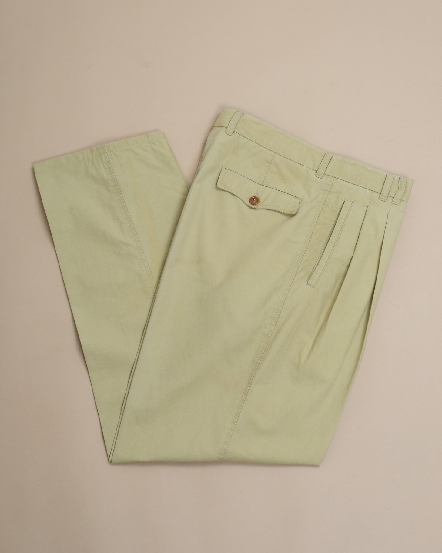 Beige Cotton Trousers