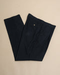 Black High-Rise Pleated Lightweight Trousers