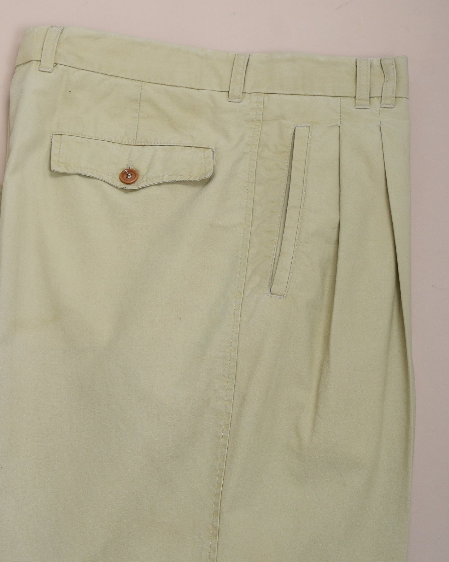 Beige Cotton Trousers