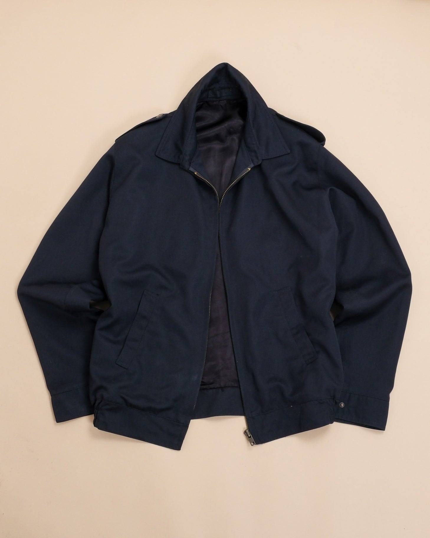 Navy Lightweight Virgin Wool Marine Jacket