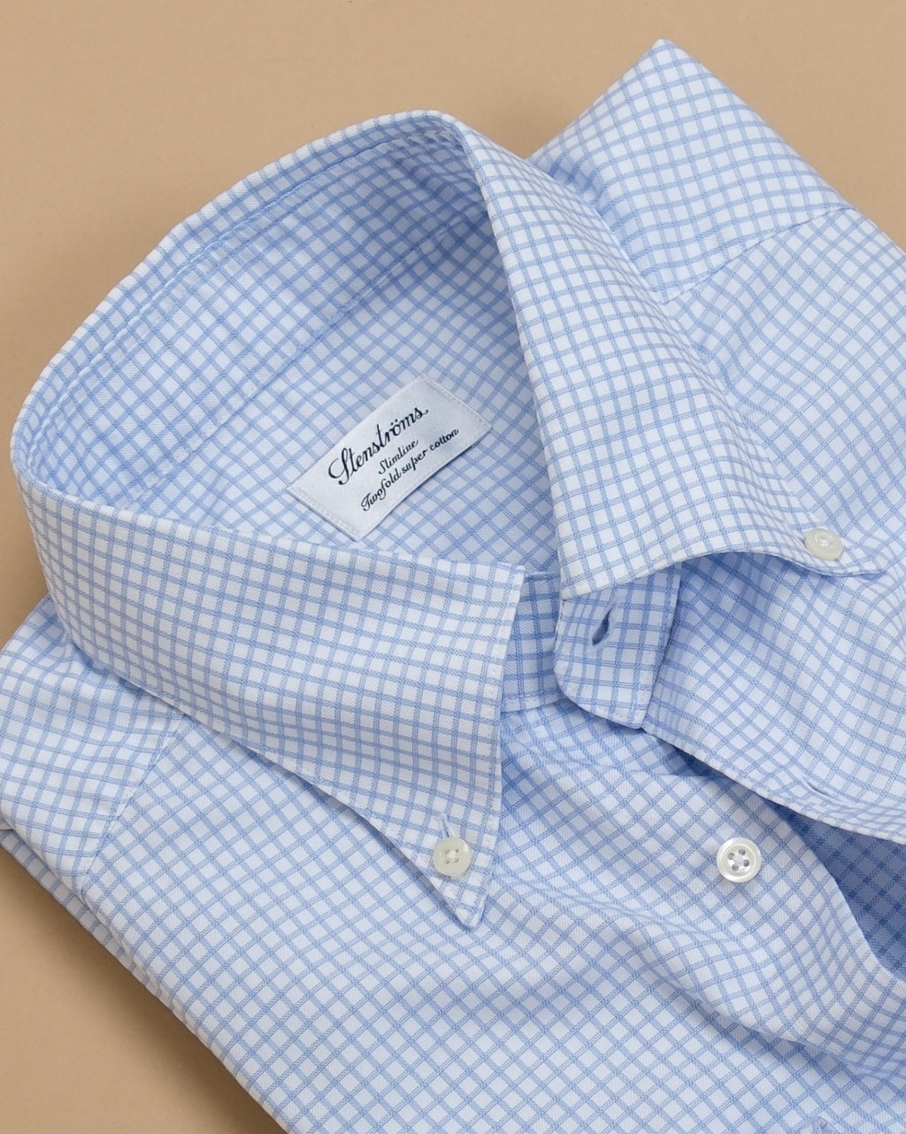 Light Blue BD. Graph Check Twill Shirt