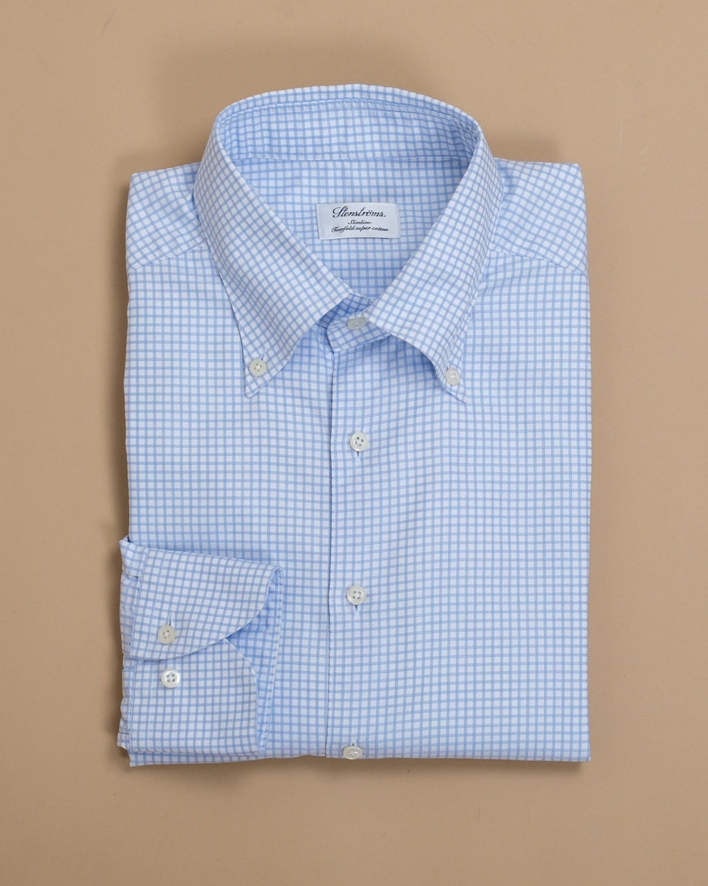 Light Blue BD. Graph Check Twill Shirt