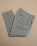 Faded Sage High-Rise Full Cut Cotton Trousers