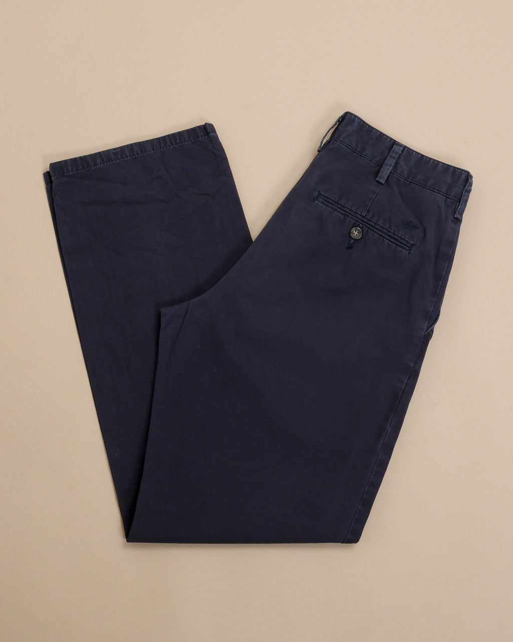 Faded Navy Straight Fit Chinos