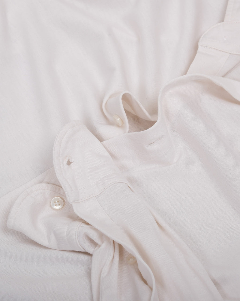 Cream Lightweight Silk & Cotton Shirt