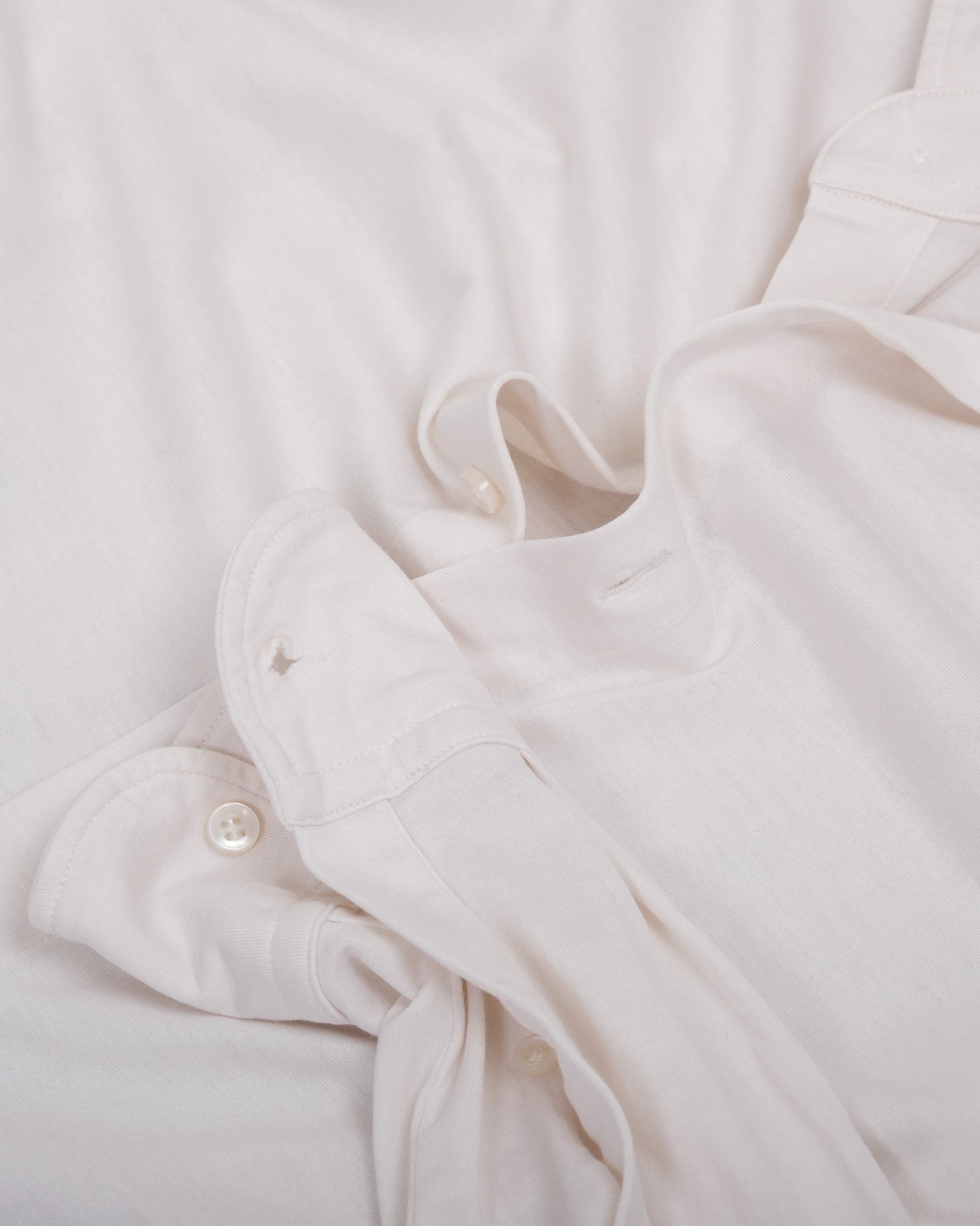 Cream Lightweight Silk & Cotton Shirt