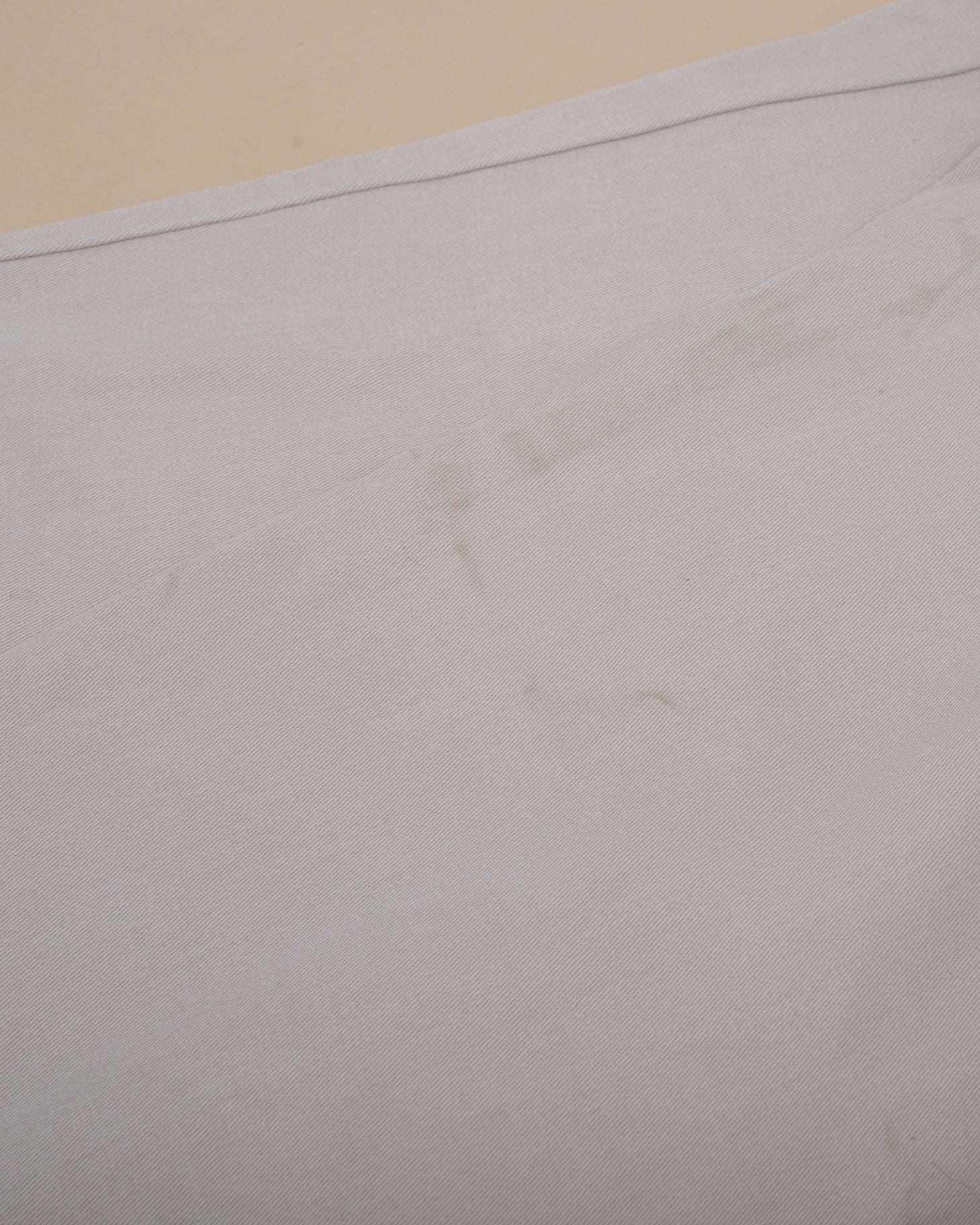Stone Beige Twill French Pocket Slacks