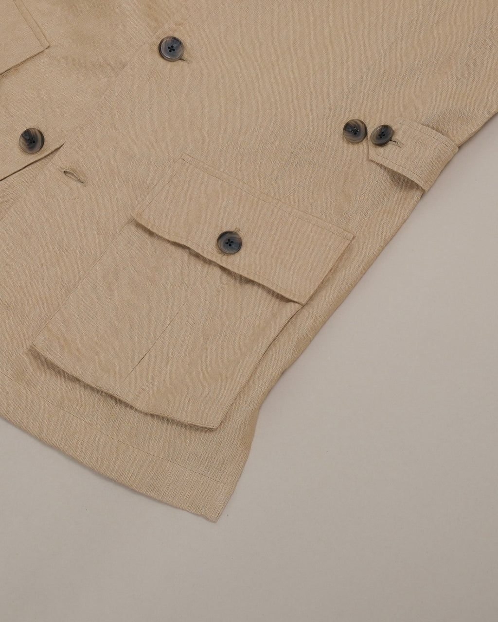 Sand Linen Safari Traveller Jacket