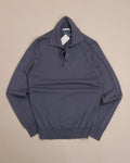 Teal Cotton Long-Sleeve Polo