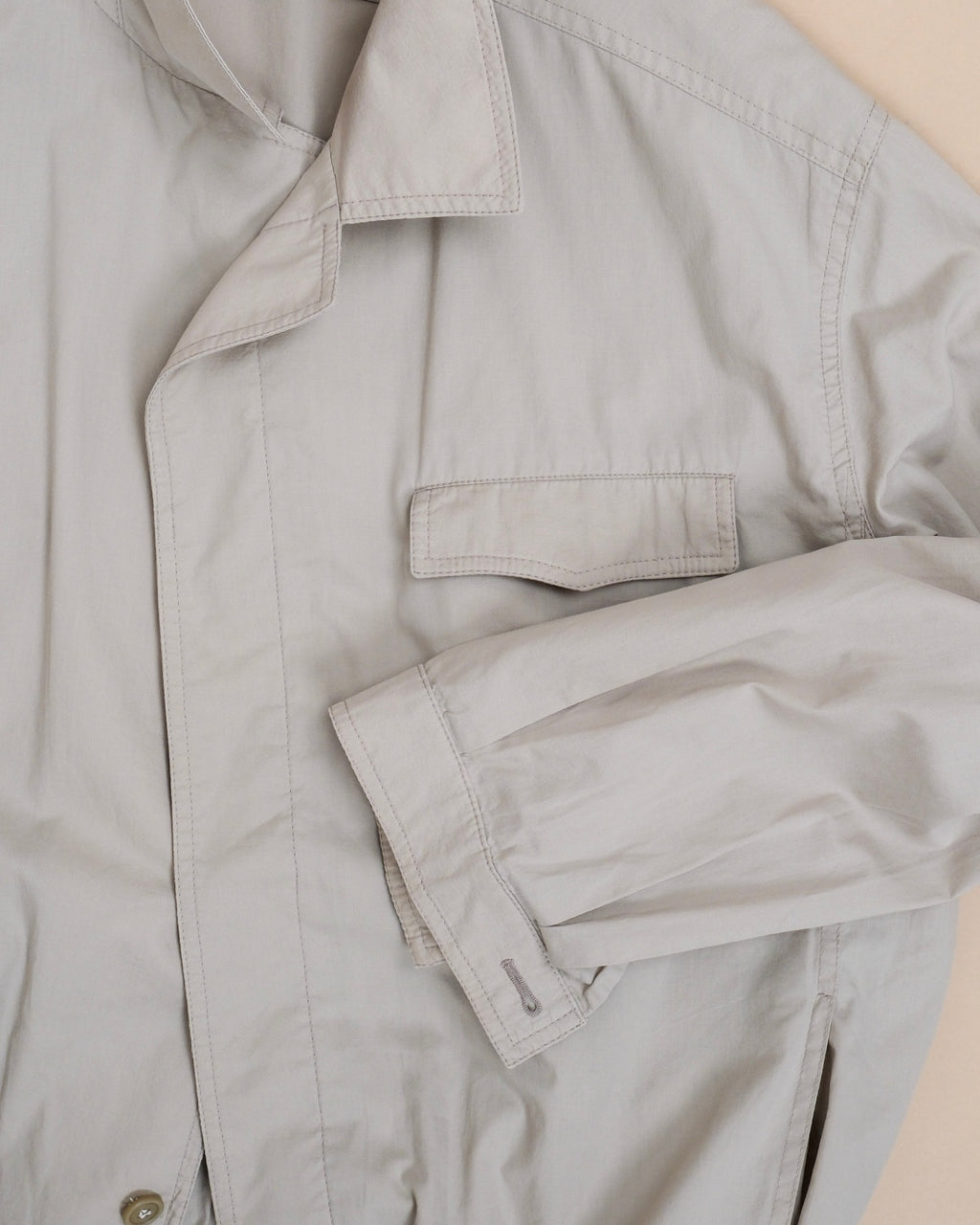 Light Beige Cotton Blouson