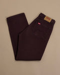 Brown Cotton High-Rise 5-Pocket Trouser