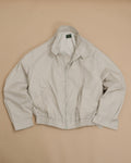 Beige Cotton Harrington Jacket