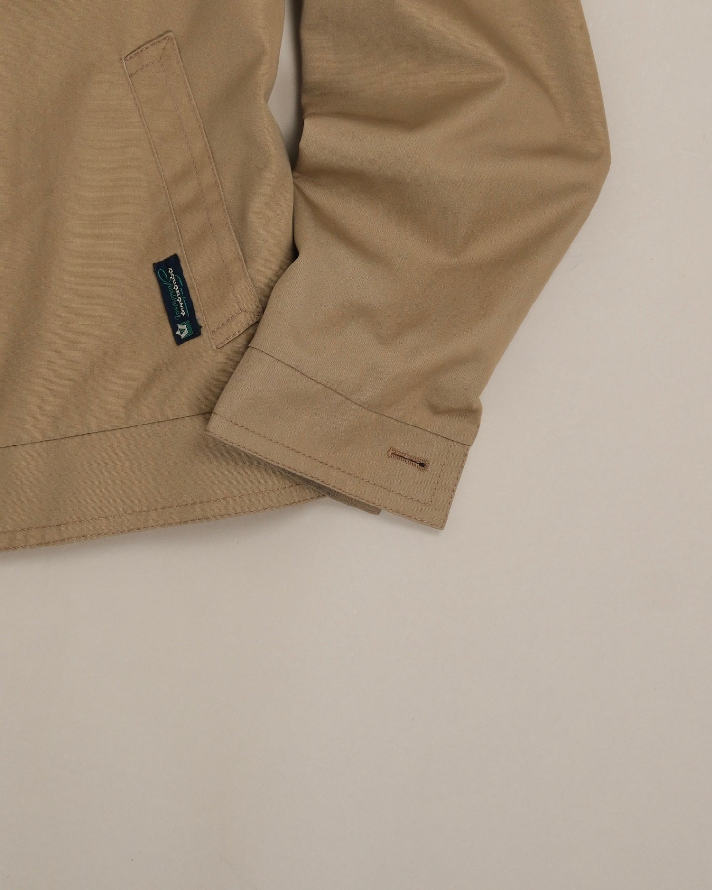 Dark Khaki Camp-Collar Work Jacket