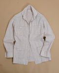 Beige Cotton/Linen Guayabera Shirt