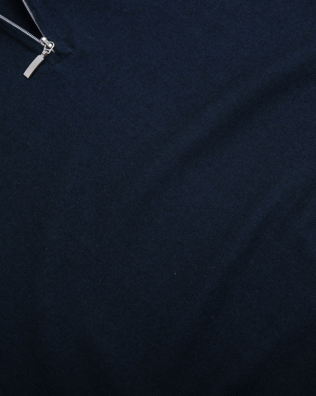 Navy Cotton/Cashmere Half-Zip