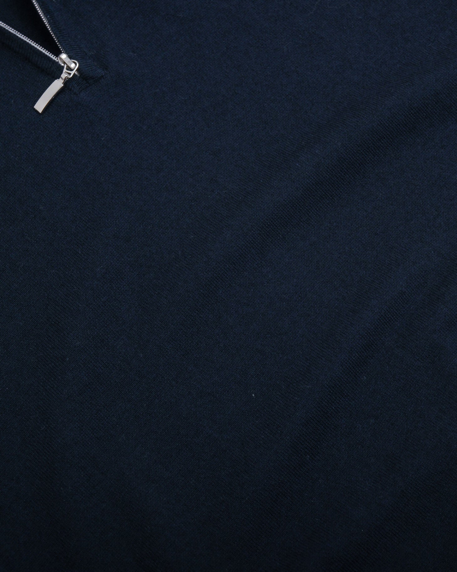 Navy Cotton/Cashmere Half-Zip