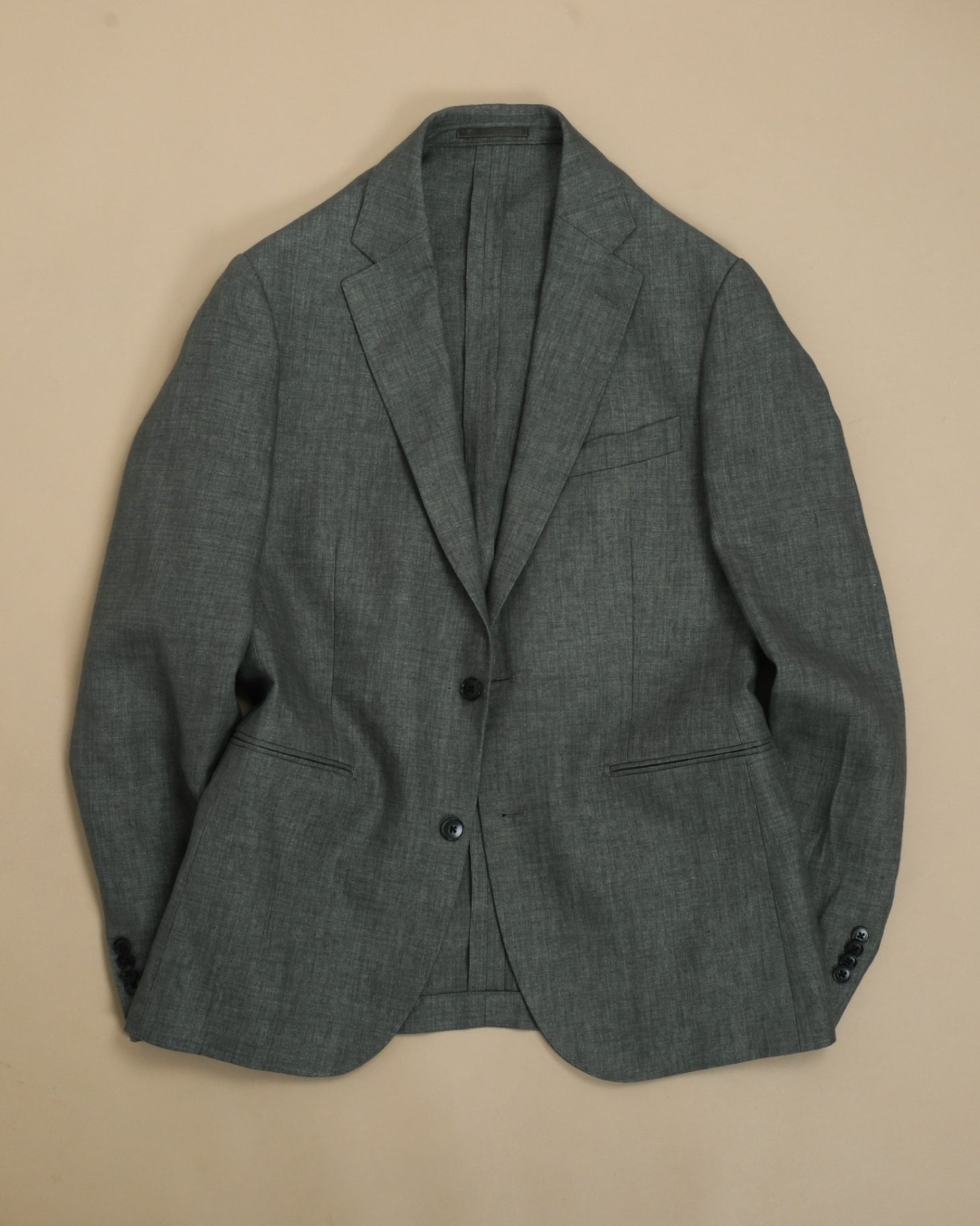 Green Linen Suit