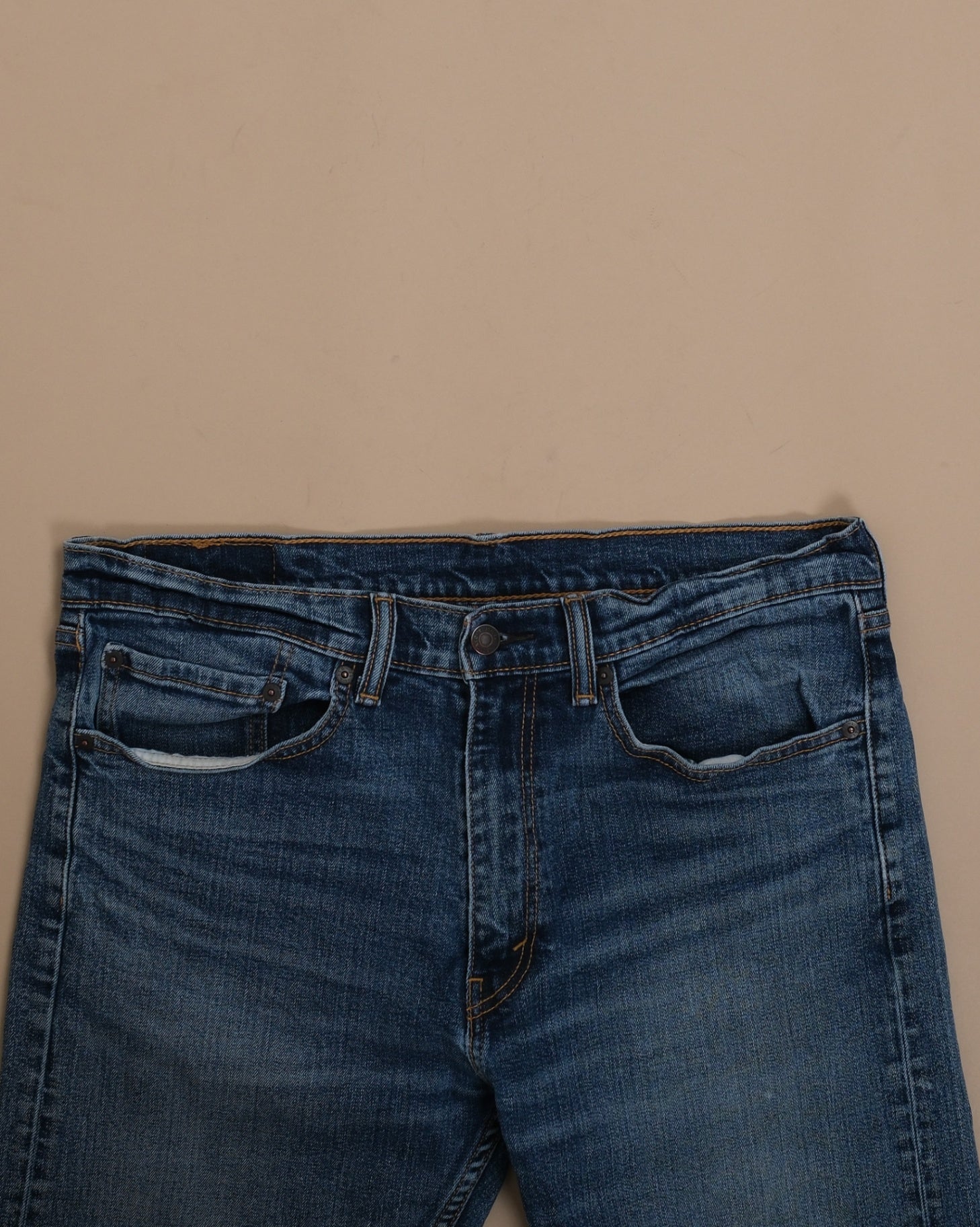 Mid Blue High-Rise 505 Denim